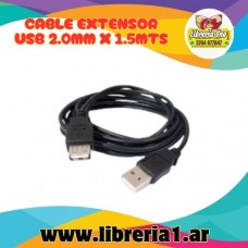 CABLE EXTENSOR USB 2.0MM X 1.5MTS