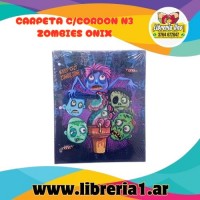 CARPETA C/CORDON N3 ZOMBIES ONIX