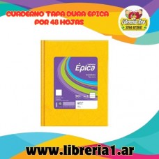 CUADERNO AMARILLO EPICA 48 HS RAYADO