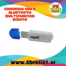 CONVESOR USB A BLUETOOTH MULTIFUNCION NISUTA