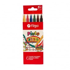 MARCADORES DE COLORES X6 FILGO PINTO