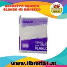 REPUESTO CANSON BLANCA N3 MURESCO