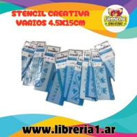 STENCIL CREATIVA VARIOS 4.5X15CM